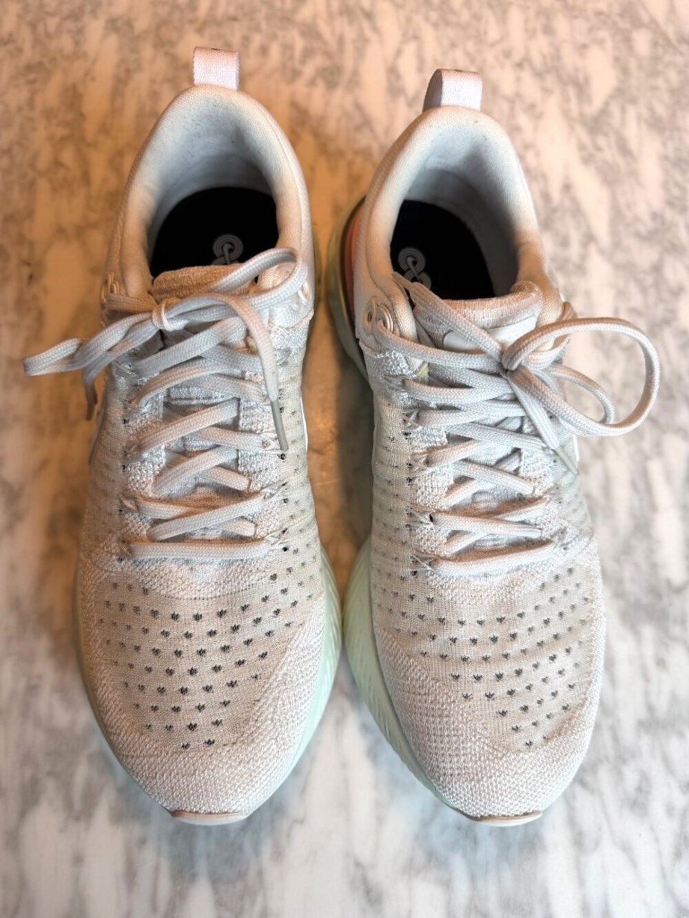 Nike React Infinity Run Flyknit 2 Womens Running Shoes White Pink Size 9/40.5 - Picture 3 of 11
